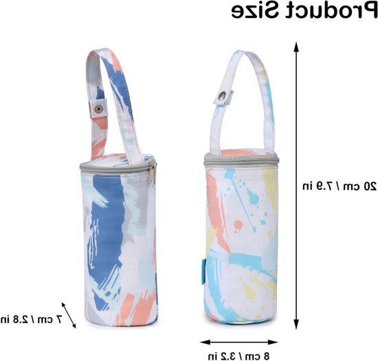 2 stuks thermozakken voor babyflessen, thermozakken voor babyflessen, thermozak om op te hangen voor babyflessen, met - ShopVlot — afbeelding 2