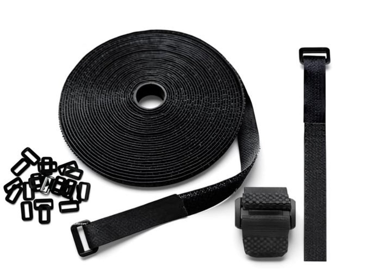 ElleMooi 5 Meter Rol Hersluitbare Klittenband Kabelbinders met Oog - 2cm Breed - Kabelmanagement en Organizer