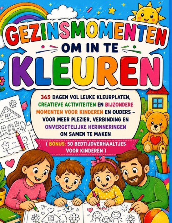 Gezinsmomenten om in te Kleuren
