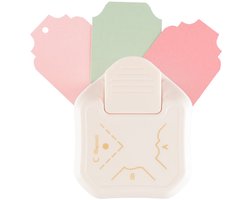 Vaessen Creative Pons - 3 in 1 Hoekpons - 1,5 cm - 2,3 cm - Ø4 mm - Ivoor