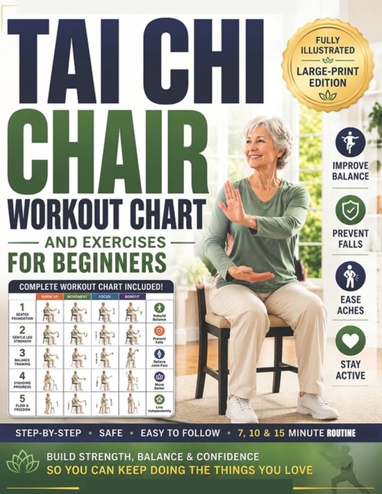 Tai Chi Chair Workout Chart And Exercises for Beginners - cover