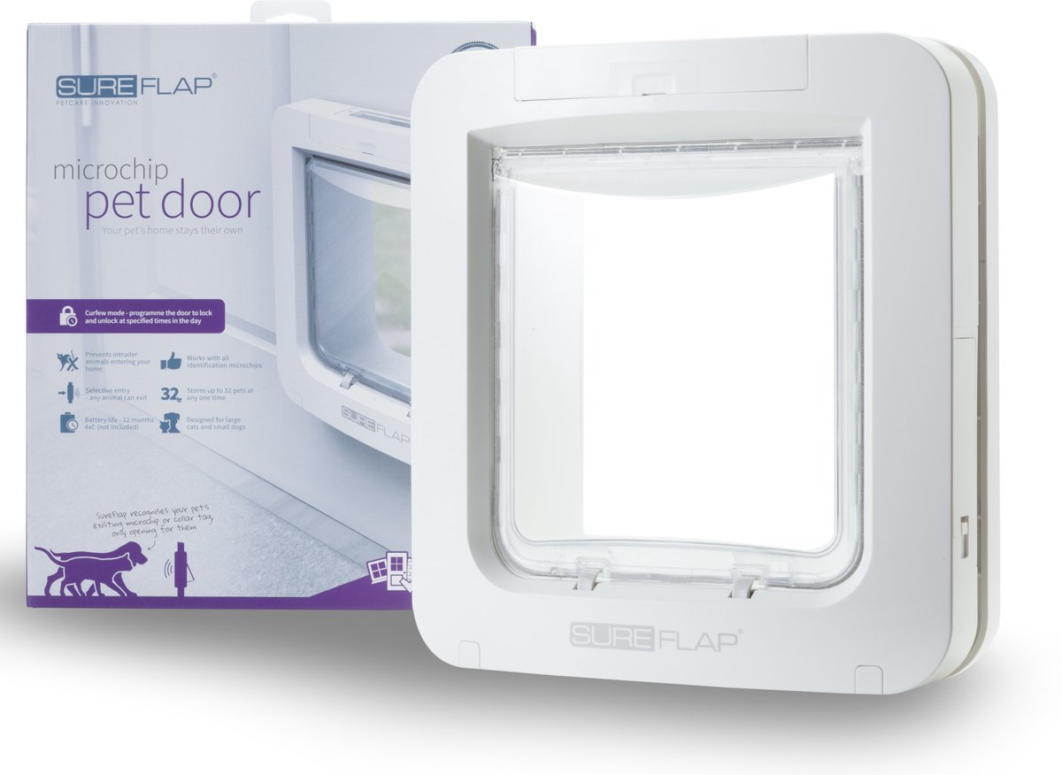 Bol.com SureFlap Microchip - Kattenluik - Wit - L - 18 x 17 cm aanbieding