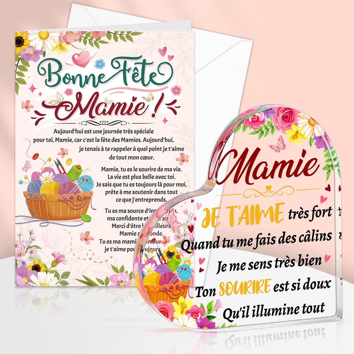 Dailygoods- Wenskaart met Envelop - Wenskaarten Set - Wenskaarten Verjaardag - Wenskaarten zonder Tekst - Wenskaarten Box - Cadeau voor Oma - Kaart