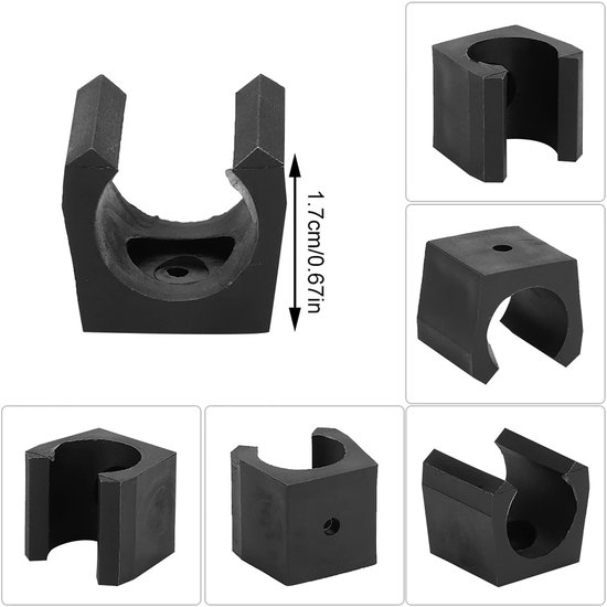 LIVIA HOME- Klemmen 6 stuks - Billiard Snooker Cue Houder - Lichtgewicht - Duurzaam - Muurbeugel - Ruimtebesparend - Cue Holder van Livia Home — afbeelding 2