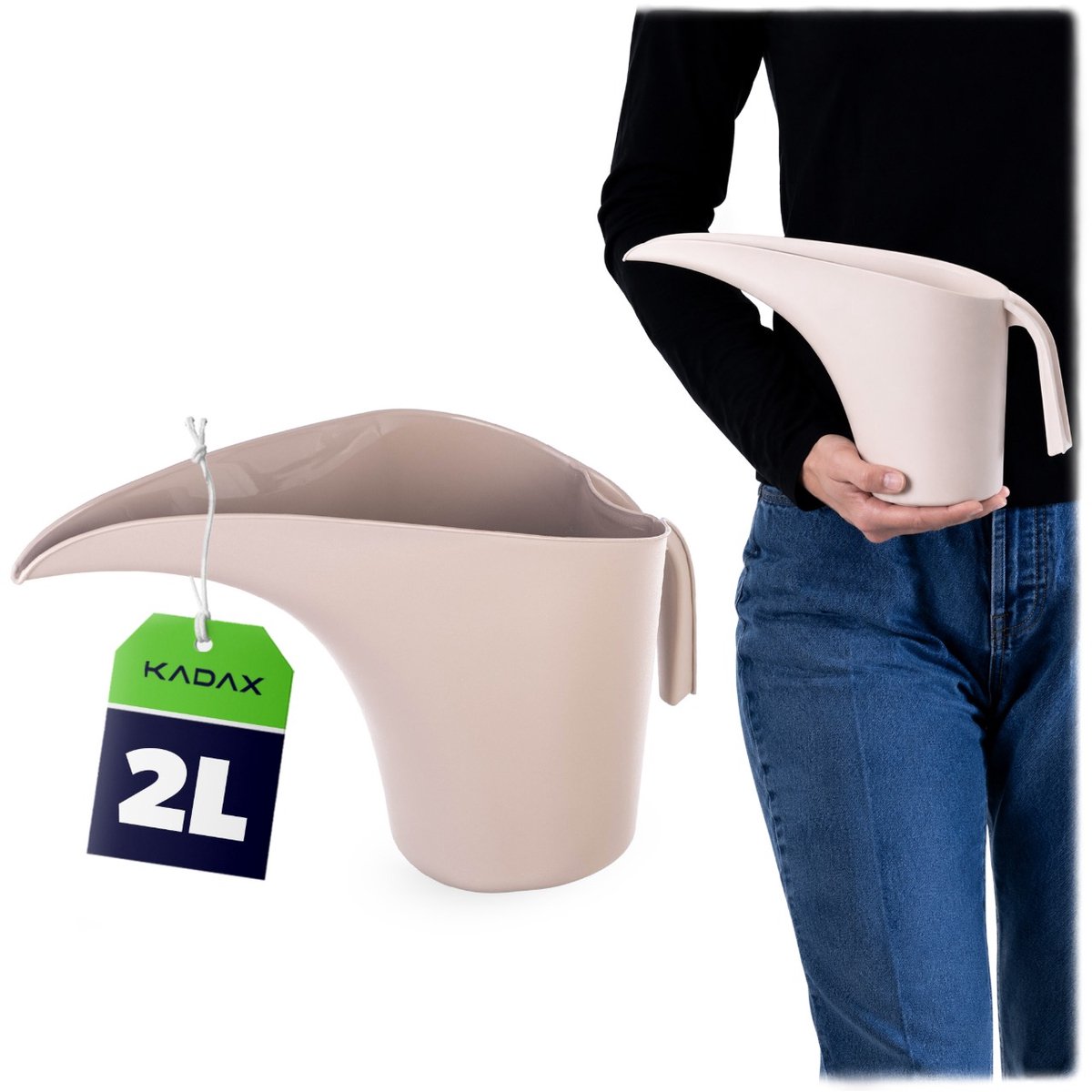 KADAX Gieter Mati 2L grijs-beige
