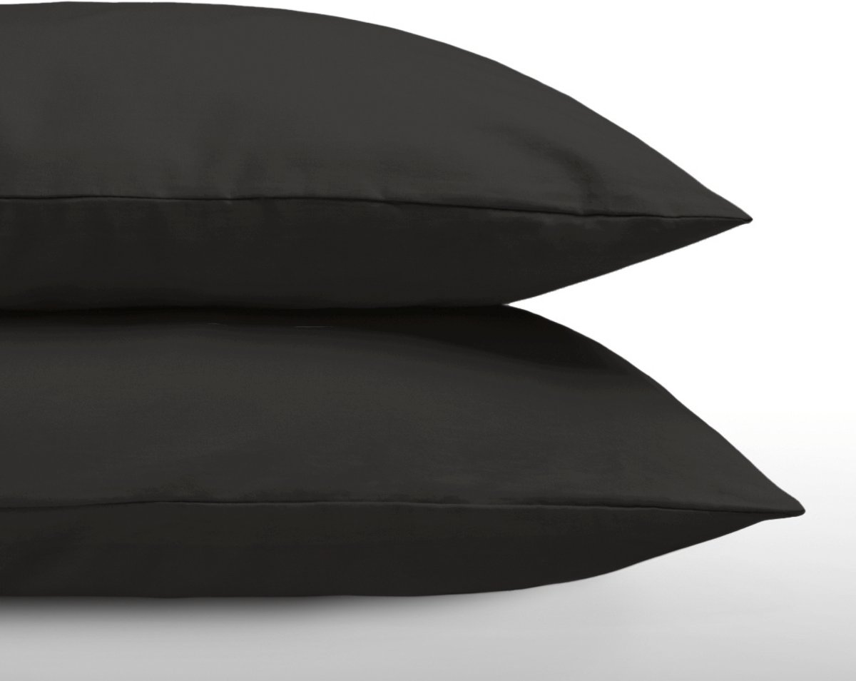 Zelesta Everyday Uni Kussensloop Set van 2 - Zwart