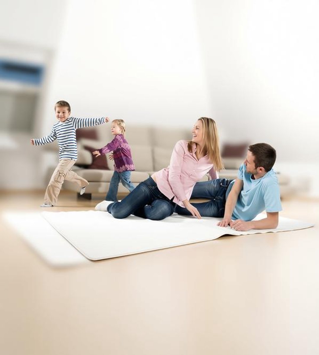 ElleMooi Antislipmat voor Vloerkleed - 150 x 220 cm - Rechthoekig - Wit - Anti-slip Ondertapijt - Geschikt voor Vloerverwarming
