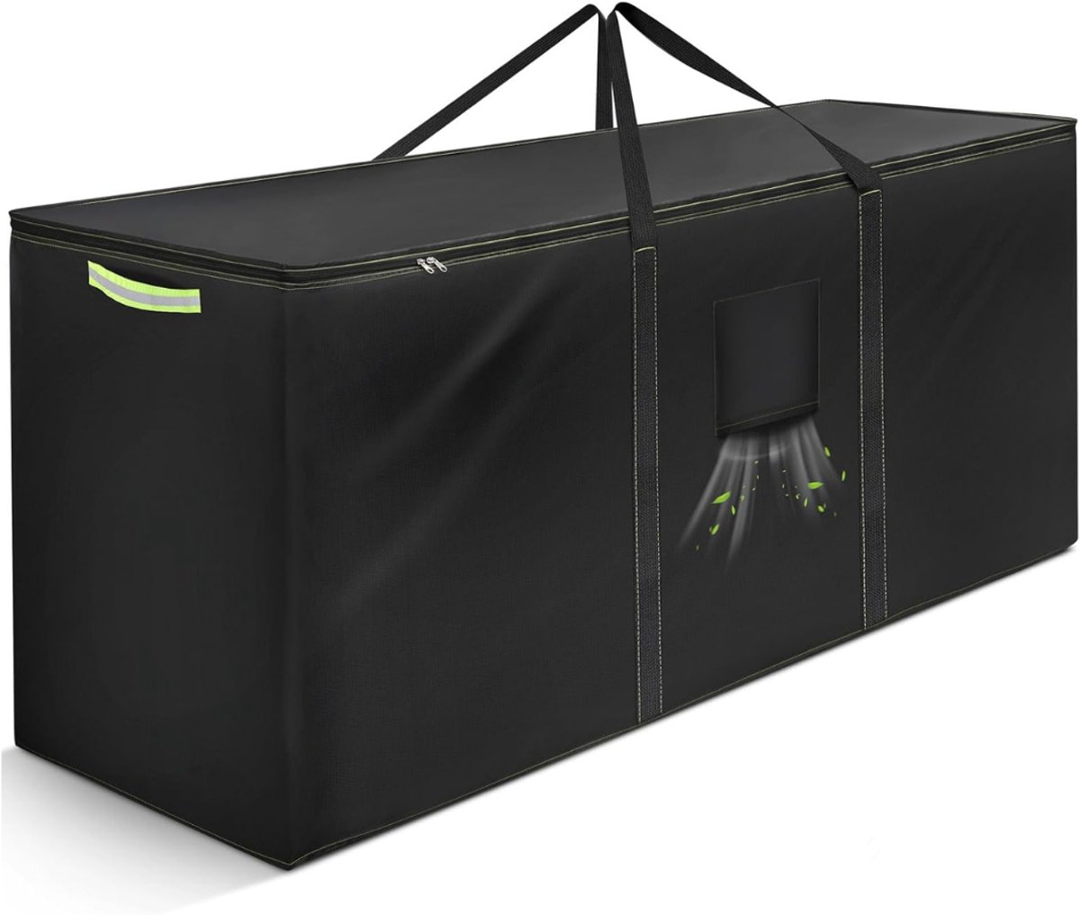 SNJY® Opbergbox Tuinkussenbox - Opbergbox Tuin - Opbergkist Buiten - Kussen Opbergtas - 125D x 40B x 55H cm - Zwart