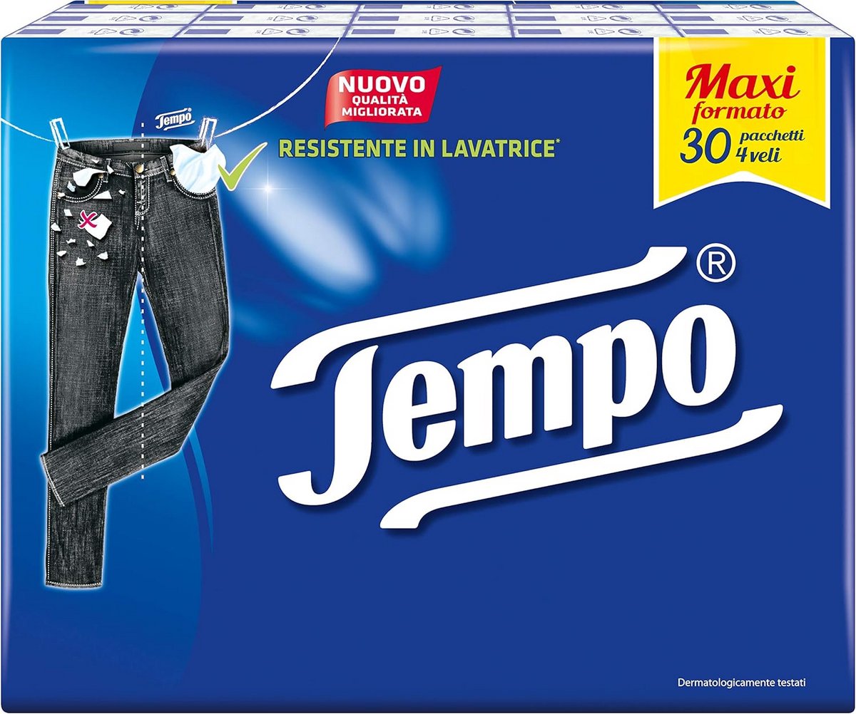 Papieren zakdoeken - Zachte tissues - Dagelijks gebruik - 4-laags stevigheid - 30 pakken - Meerkleurig