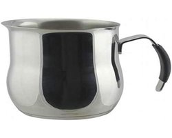 Melkkan - Latte kan - Koffie maken - Ergonomische handgreep - 6 Koppen - Zilverkleurig
