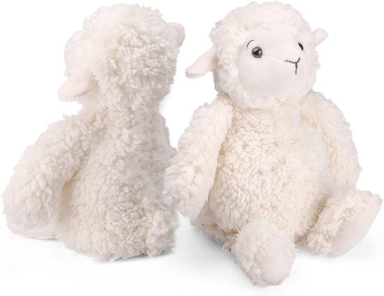 Zacht Pluchen Schaap Knuffel 30cm - Schattig Lam Speelgoed voor Kinderen en Decoratie van Luna Lifestyle — afbeelding 5