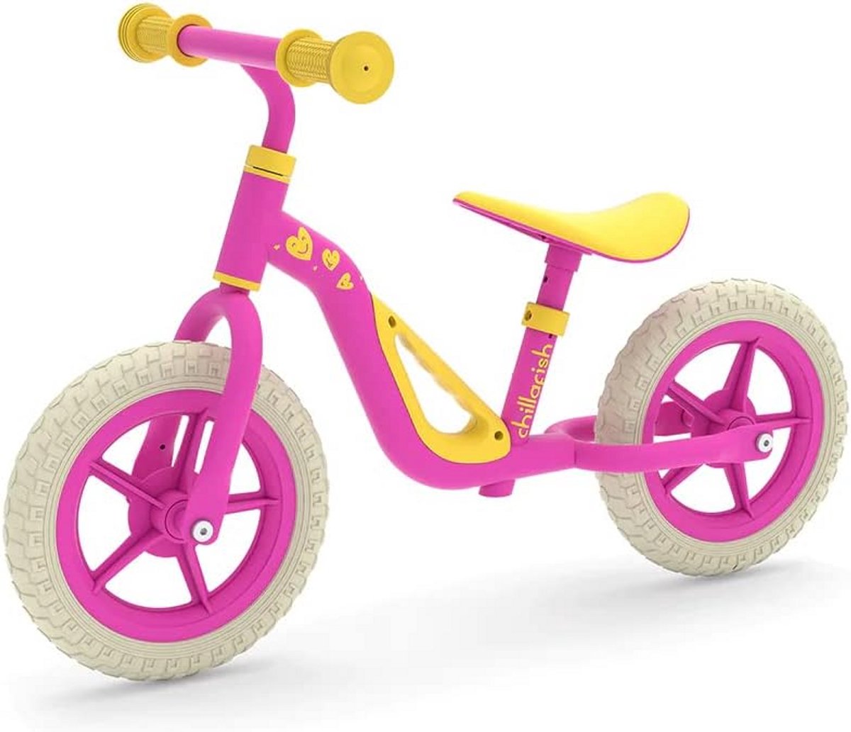 Loopfiets Kinderen - Eerste Fiets - Motoriek Trainen - Lichtgewicht Frame - 10 Inch - Roze