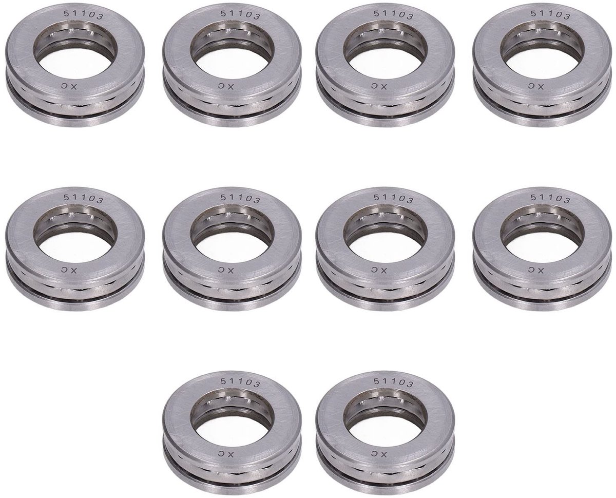 Dailygoods- Druklager Hoge Nauwkeurigheid - Kogellagers - Kogellagervet - Axiale Belasting - Metalen Lager Kit - Standaardmaten - Kogellager