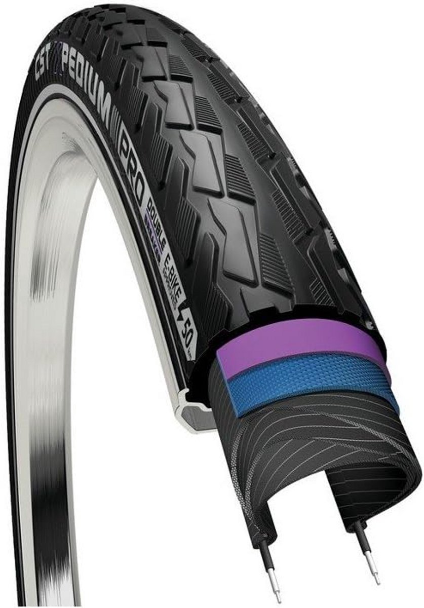 Fietsband - Buitenband - Veilig Fietsen - Draadband Constructie - 28x1.50 inch - Zwart