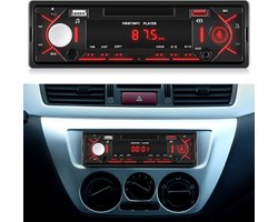 Autoradio - Auto Audio - Muziek Afspelen - Bluetooth 5.0 - 1 DIN - Zwart