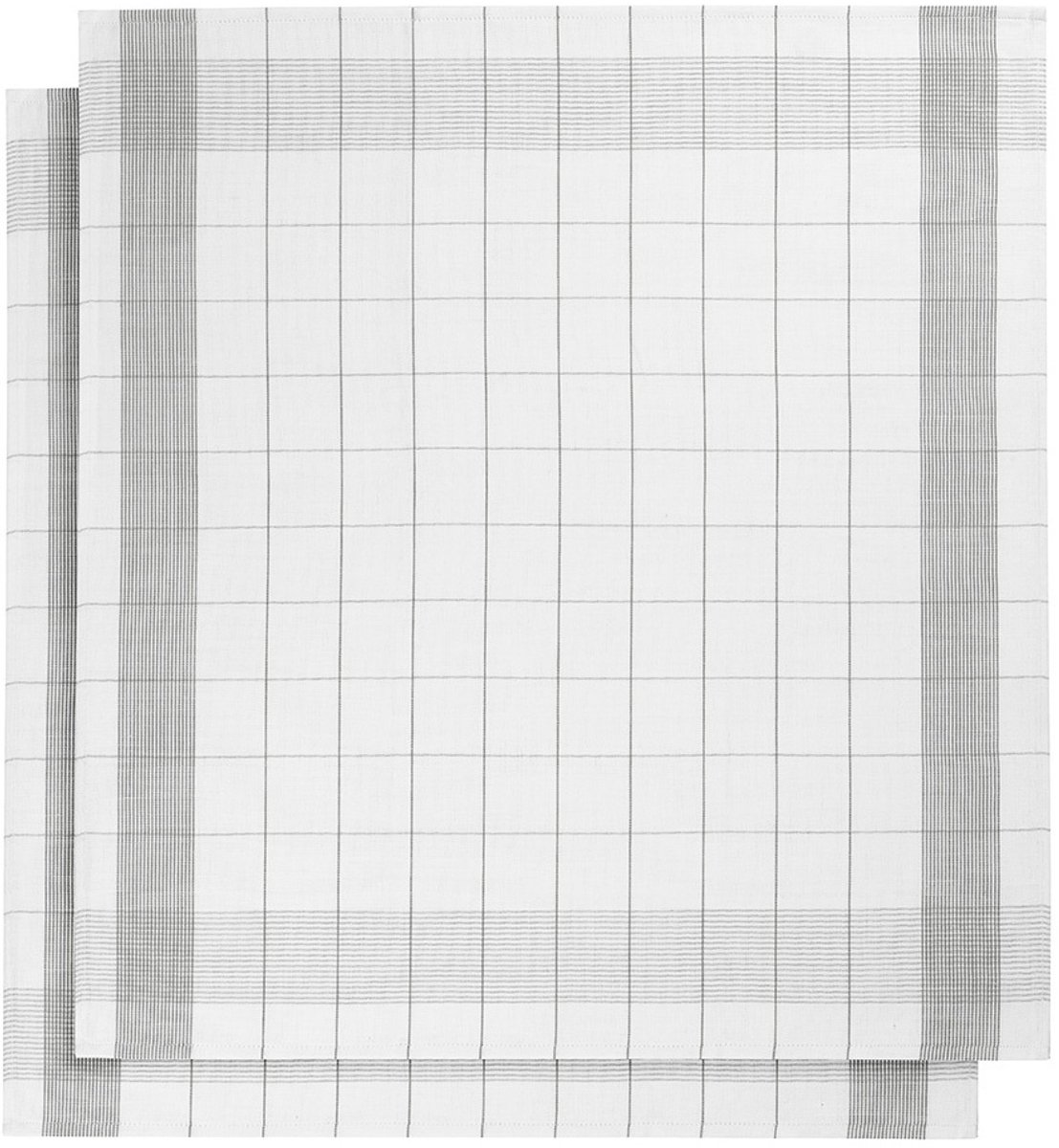De Witte Lietaer Theedoek Glazendoek - 2 stuks - 68 x 68 cm - Katoen Linnen