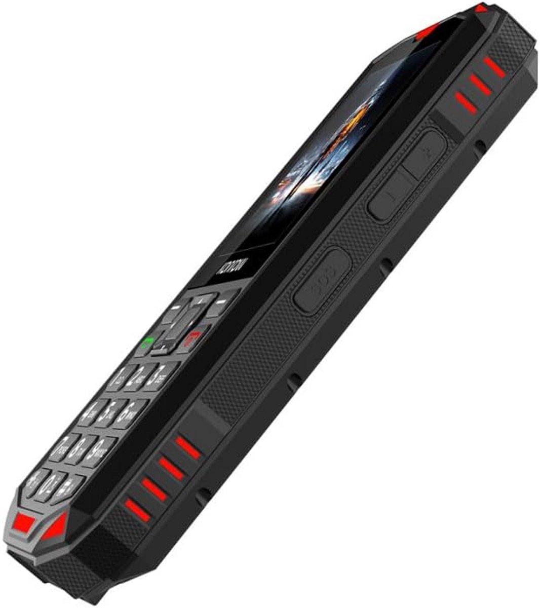Robuuste Telefoon - Outdoor Smartphone - Actief Leven - IP68 Waterdicht - 2.4 Inch Scherm - Zwart