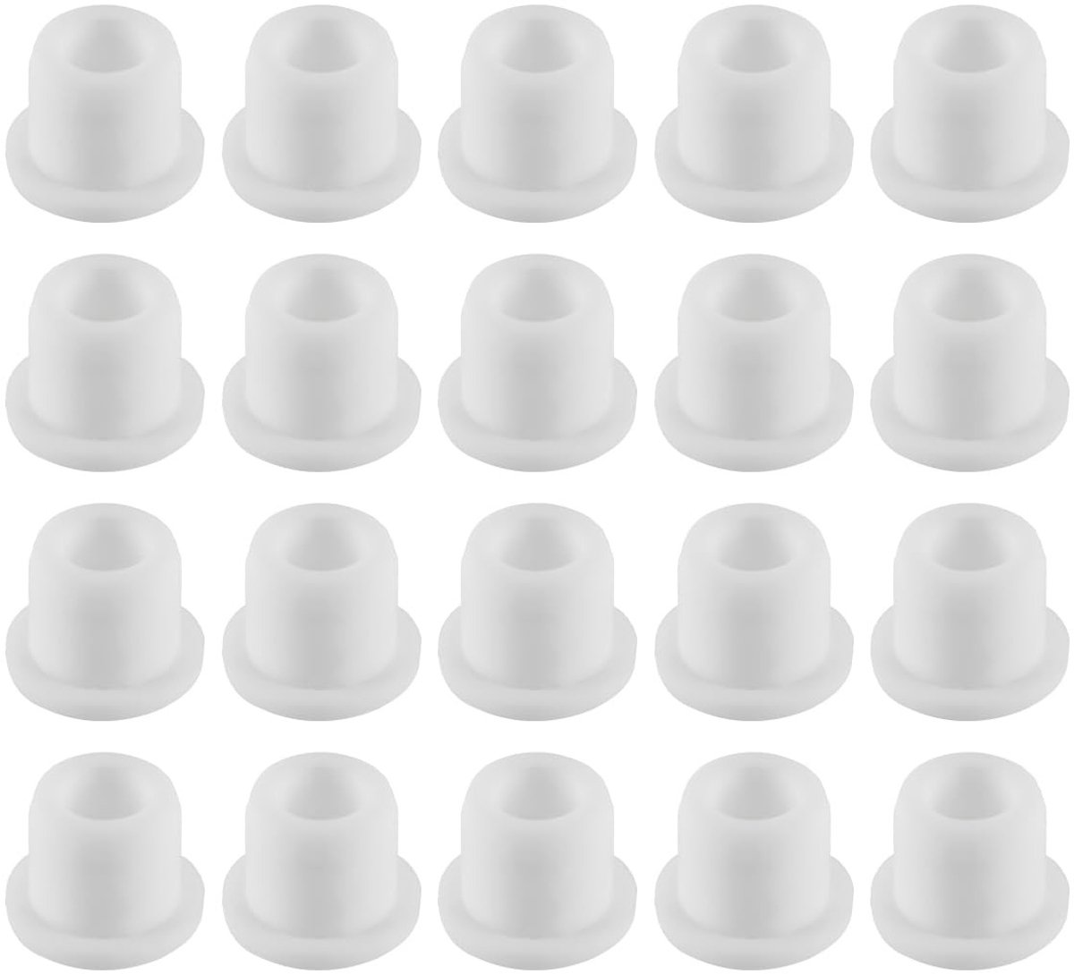 Dailygoods- Knoppluggen 20 Stuks - Waterdichte Rubber - Temperatuurbestendig tot 250 °C - Corrosiebestendig - Geschikt voor Gaten van 12 mm - Afdekken van Leidingen - Rubberen Stop