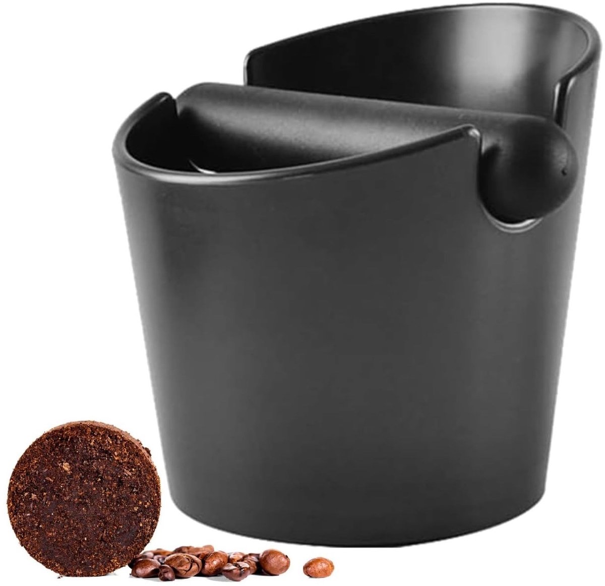 Dailygoods- Afklopbak Geluidsreducerende Afslagstang - Koffiedrab Emmer - Antislipmat - BPA-vrij - Vaatwasserbestendig - Hoogwaardig ABS-Kunststof - Koffiedrabcontainer