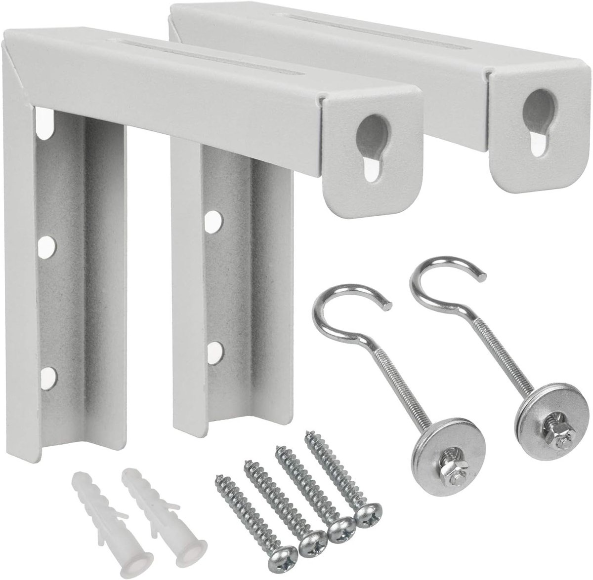 Ophangbeugel Beamer Scherm - Wandhouder Projector - Thuisbioscoop Inrichten - Verstelbare Wandafstand - Max 25 kg - Wit