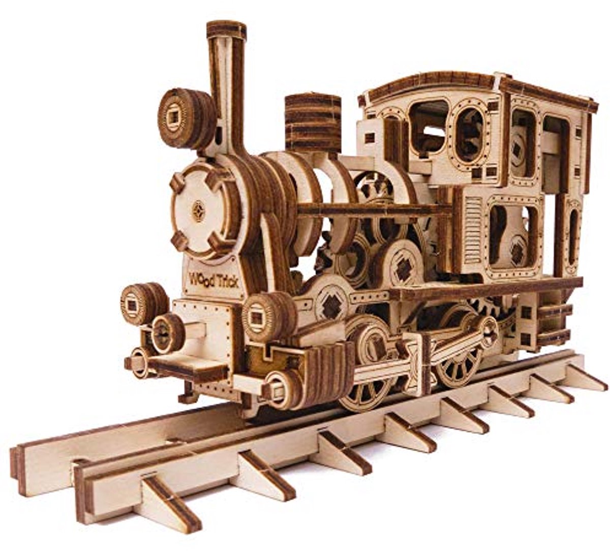 Houten Puzzel - Mechanisch Model - Hobby Bouwen - Lijmvrije Montage - 16 x 95 cm - Houtkleur