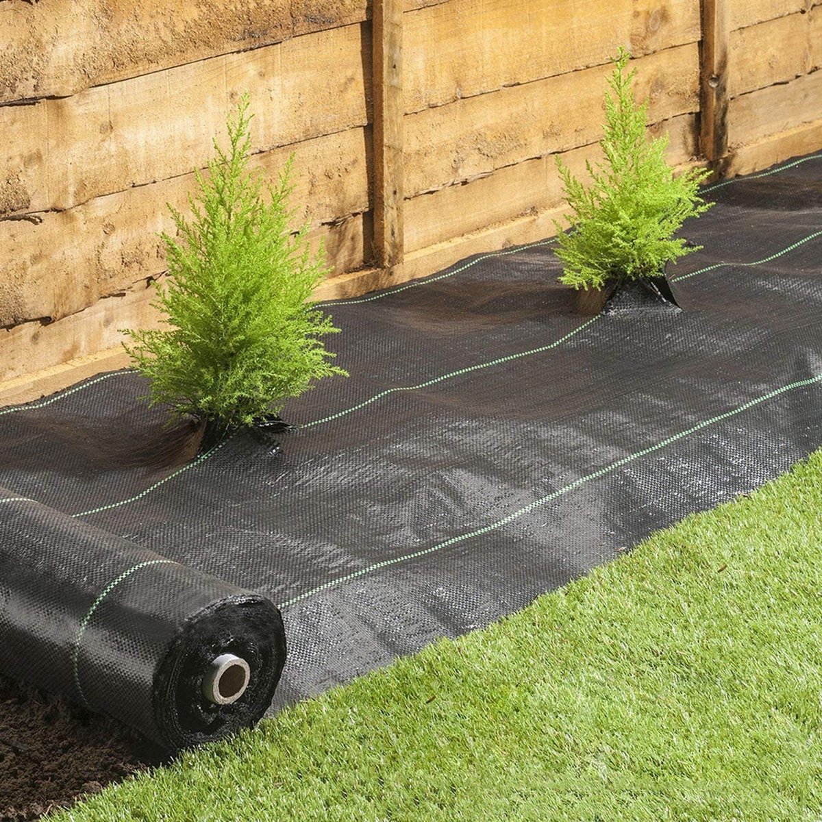 Worteldoek Onkruiddoek - Gronddoek Tuinvlies - Onkruid Bestrijden - Dikke Kwaliteit - 1M x 100M - Zwart