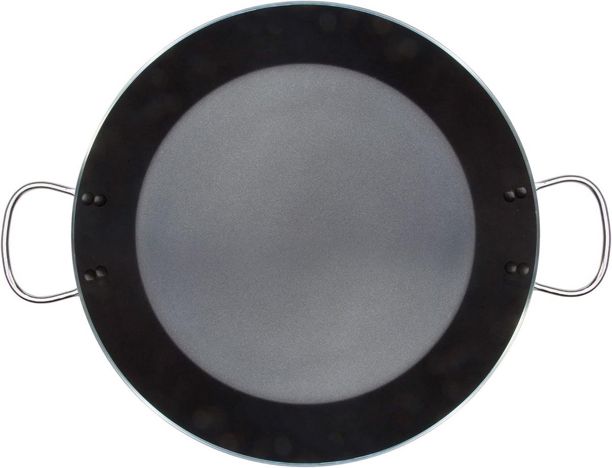 Paella Pan - Koekenpan - Lekkere Maaltijden Maken - Ecologische Antiaanbaklaag - 30 cm - Zwart