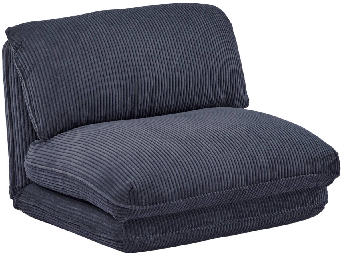 sweeek - Slaapfauteuil 1 persoons loungestoel corduroy - cosy