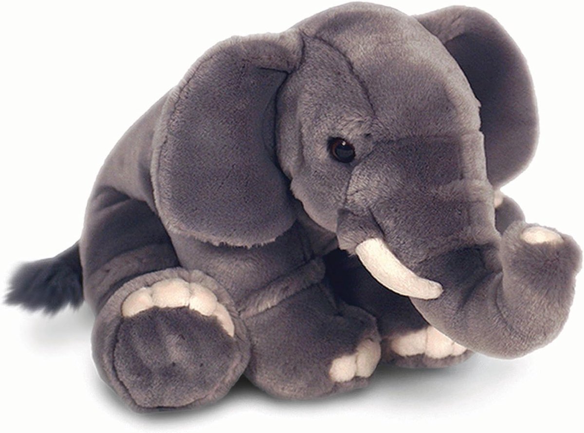 Knuffeldier Olifant - Pluche Olifant - Kamer Decoratie - Europees Veiligheidsnormen - 45 cm - Goud