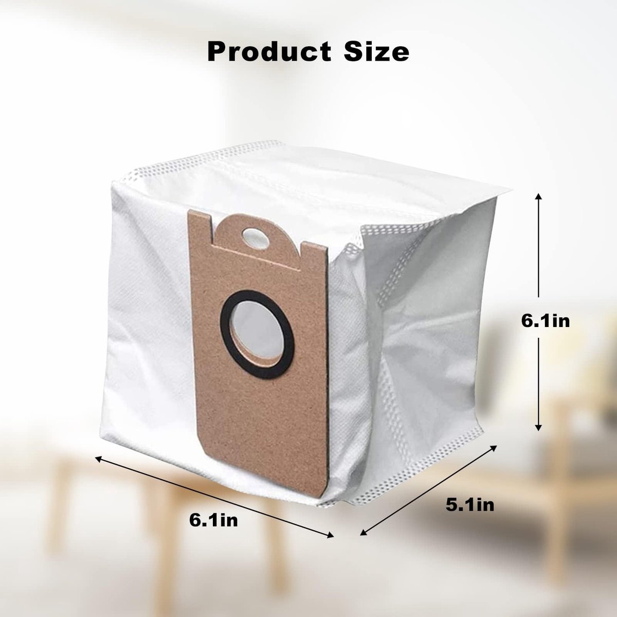 Dailygoods- Stofzuigerzakken Grote Capaciteit - Stofzuigeraccessoire - Lekvrij - Duurzaam - Geschikt voor Proscenic M7 Pro/M8 Pro - Eenvoudig te vervangen - Robotstofzuigerzakken