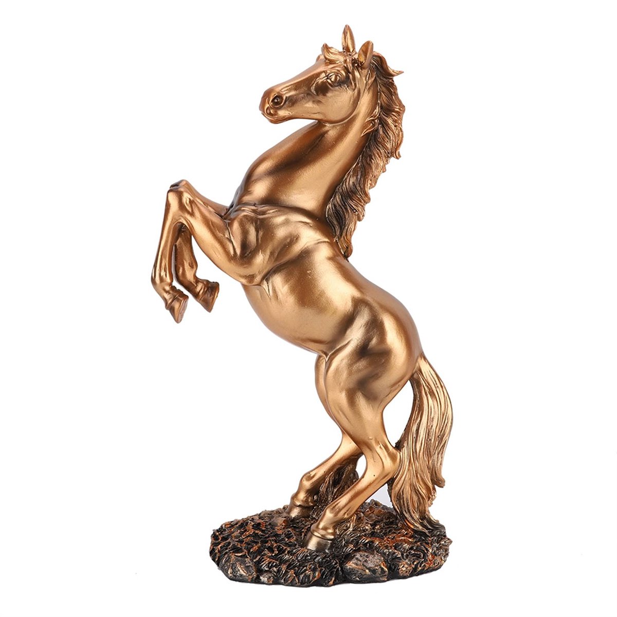 Dailygoods- Paardenbeeld Europese Stijl - Hars Beeldhouwwerk - Kunsthars - 30 x 18 cm - Schitterend Interieur Sieraad - Veilig en Milieuvriendelijk