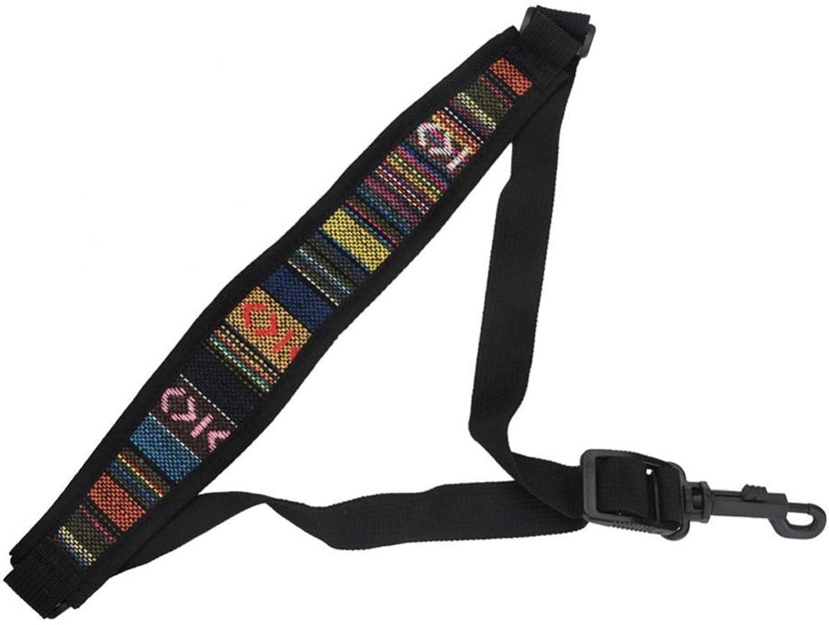 Dailygoods- Saxofoon Riem Zacht - Verstelbare Schouderriem - Kliksluiting - Lichtgewicht - Comfortabel - Geschikt voor Tenor/Sopraansaxofoon - Instrumentriem