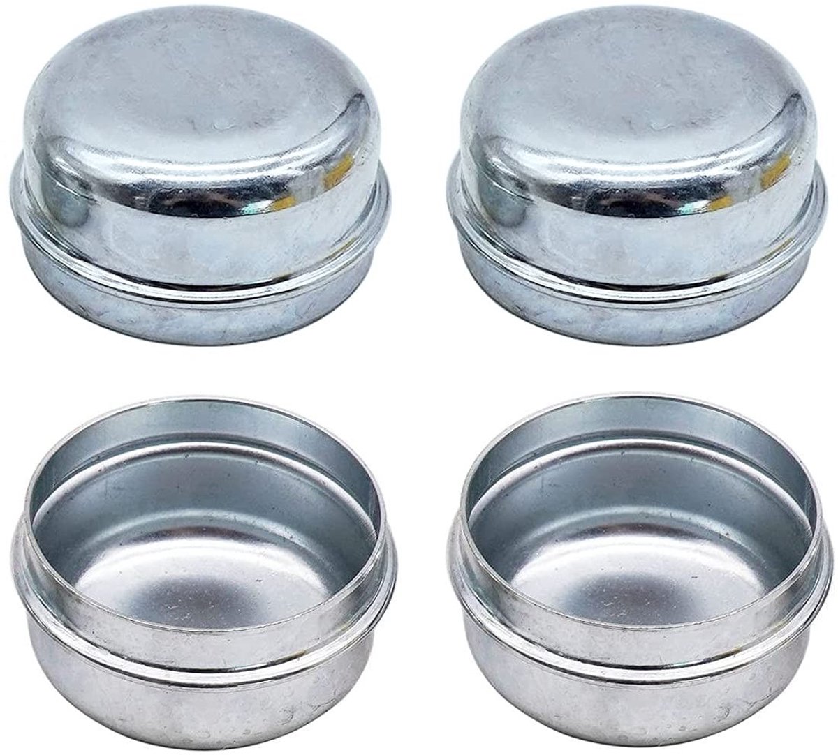 Dailygoods- Lagernaafdop 50mm - 4 Stuks - Verzinkt - Antiroest - Perfecte Pasvorm - Voor Vissersboot/Zeilboot Aanhanger - Naafdop