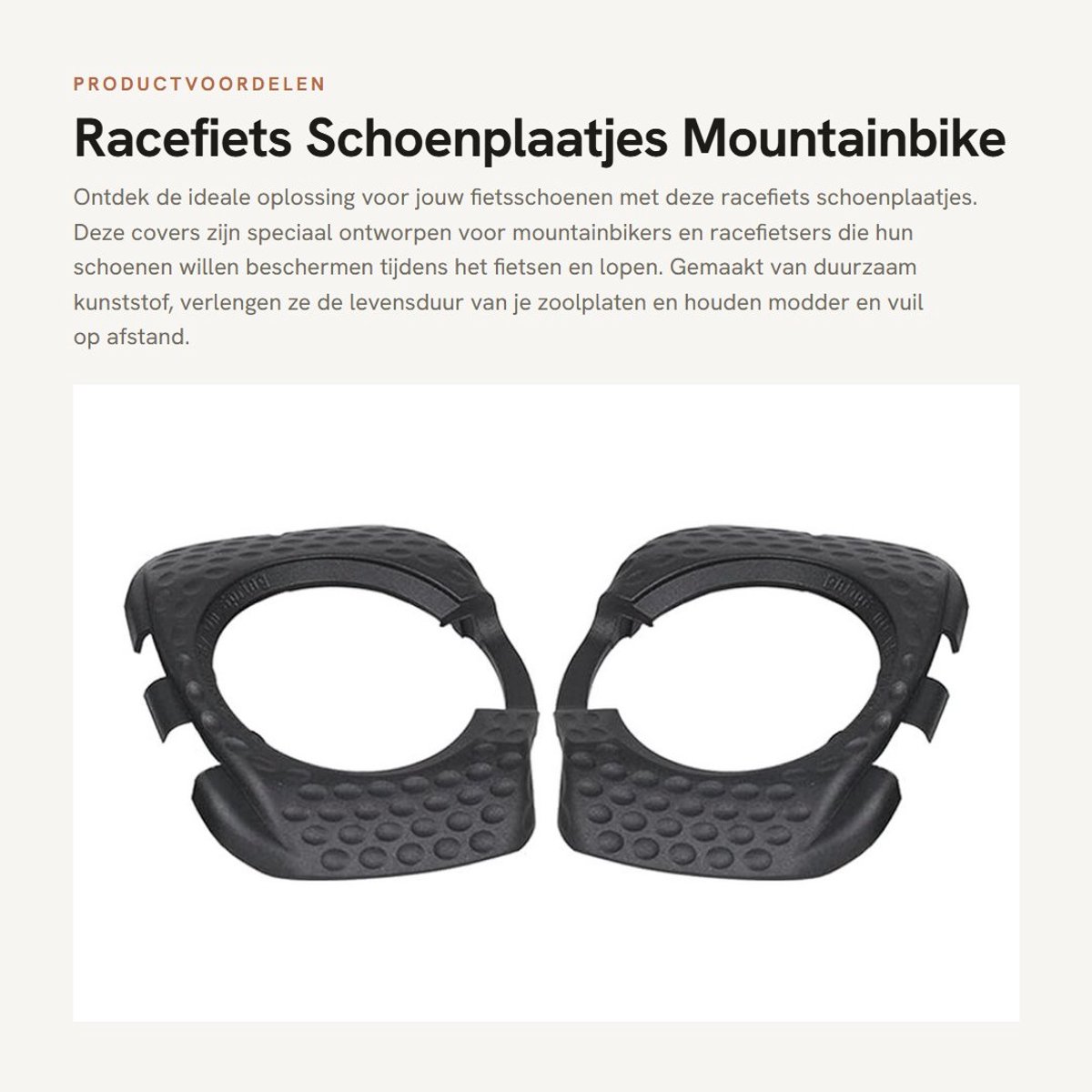Dailygoods- Schoenplaatjes Duurzaam - Racefiets/Schoenplaatjes - Pedalen Covers - Clipless Protector - Eenvoudige Installatie - Bescherming voor SpeedPlay Zero - Schoenbeschermers