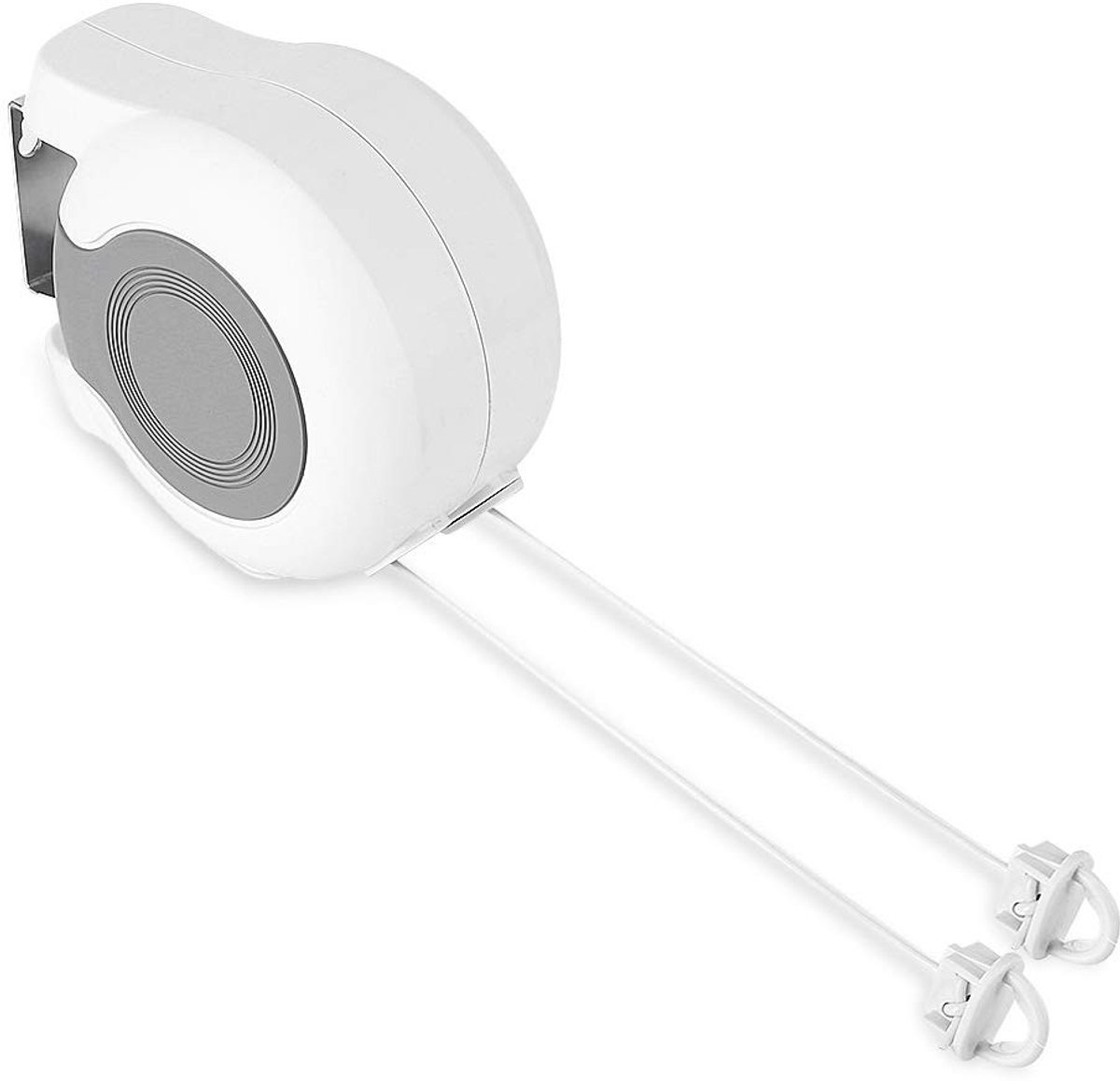 Dailygoods- Waslijn Uittrekbaar 13 Meter - Wanddroogrek - Duurzaam Materiaal - Ruimtebesparend - Intrekbaar Ontwerp - Geschikt voor Binnen/Buiten - Droogrek