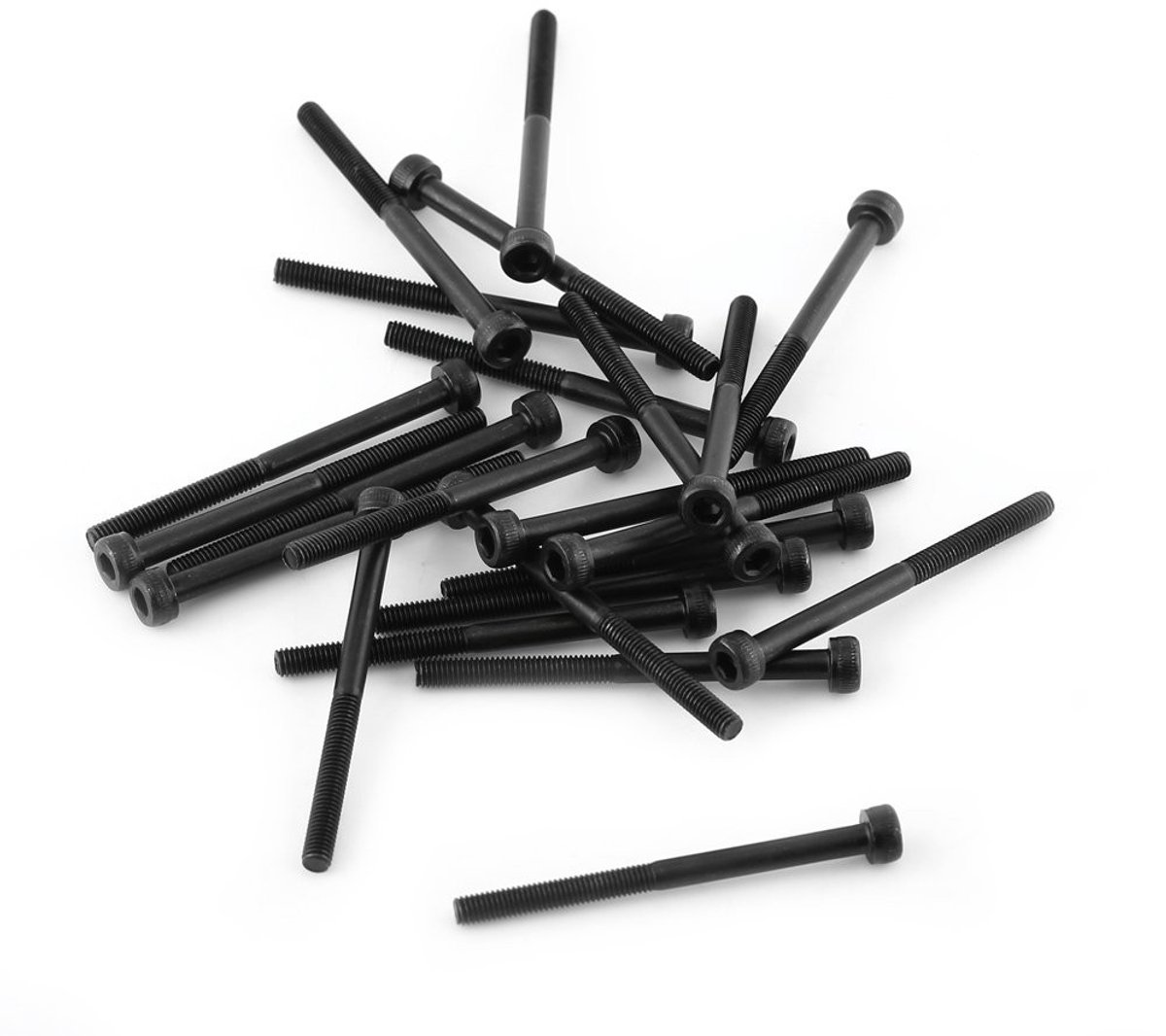 Dailygoods- Schroef M3x40mm - Schroevenset 24 Stuks - Gedeeltelijk Schroefdraad - Zwart Hex Inbusbouten - 12.9 Gelegeerd Koolstofstaal - Ideaal voor Krappe Ruimtes - Bevestigingsmateriaal