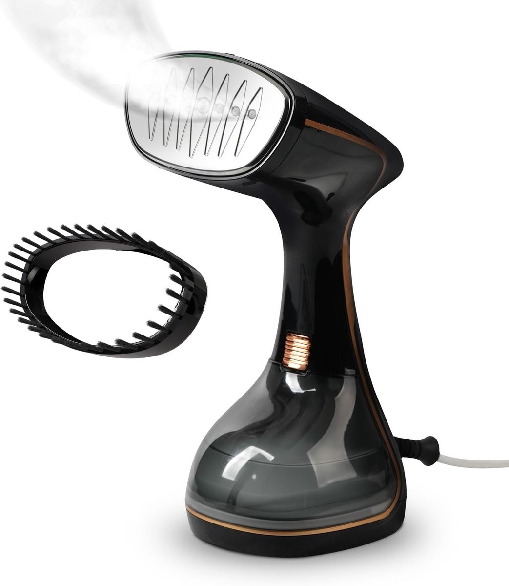 Handkledingstomer - Kledingverzorging - Kreukels Verwijderen - Snelle Opwarming - 320ml Tank - Zwart