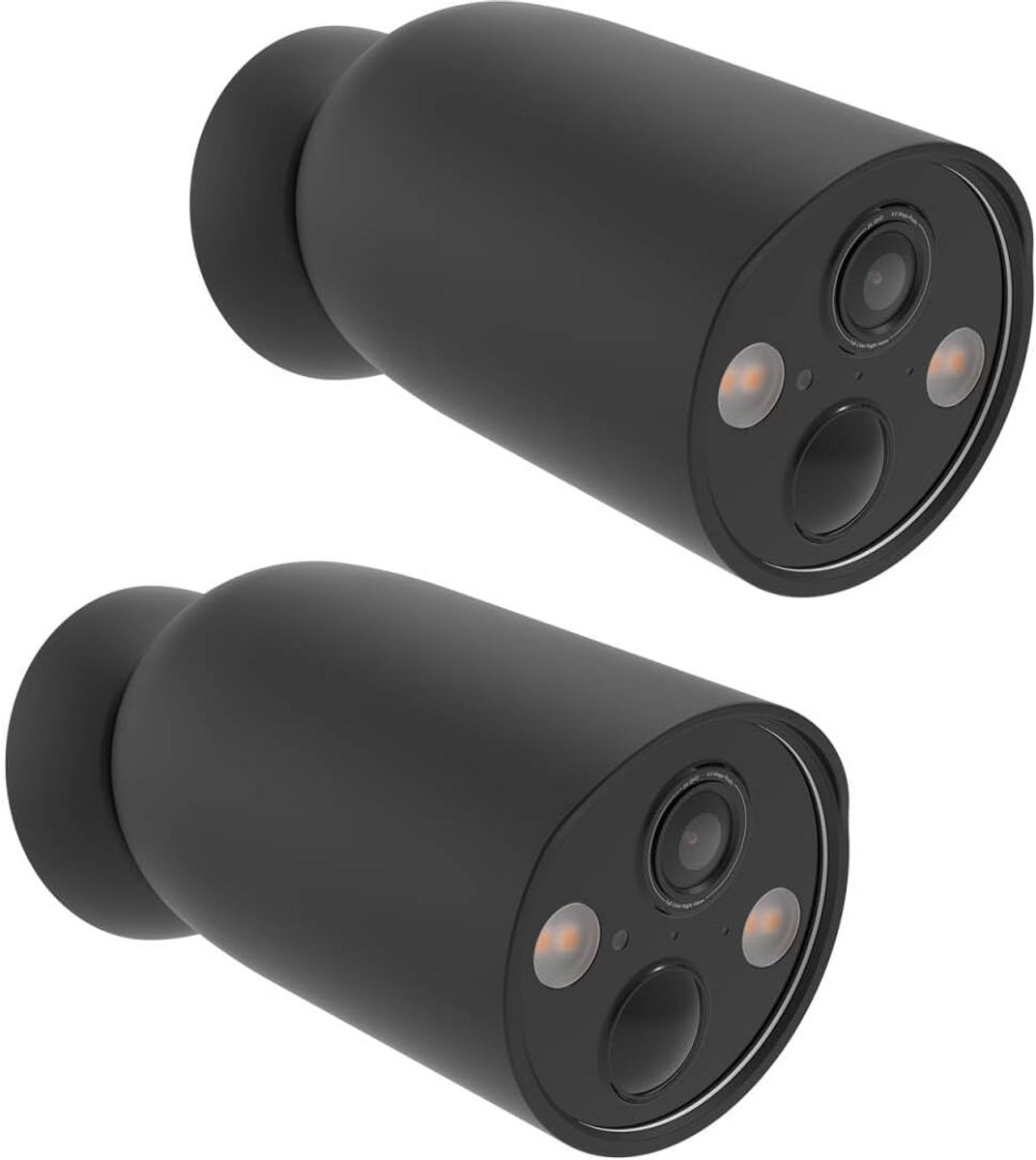Siliconen Camerahoes - Beschermhoes - Buiten Beveiligen - Waterdicht Stofvrij - 2 Stuks - Zwart
