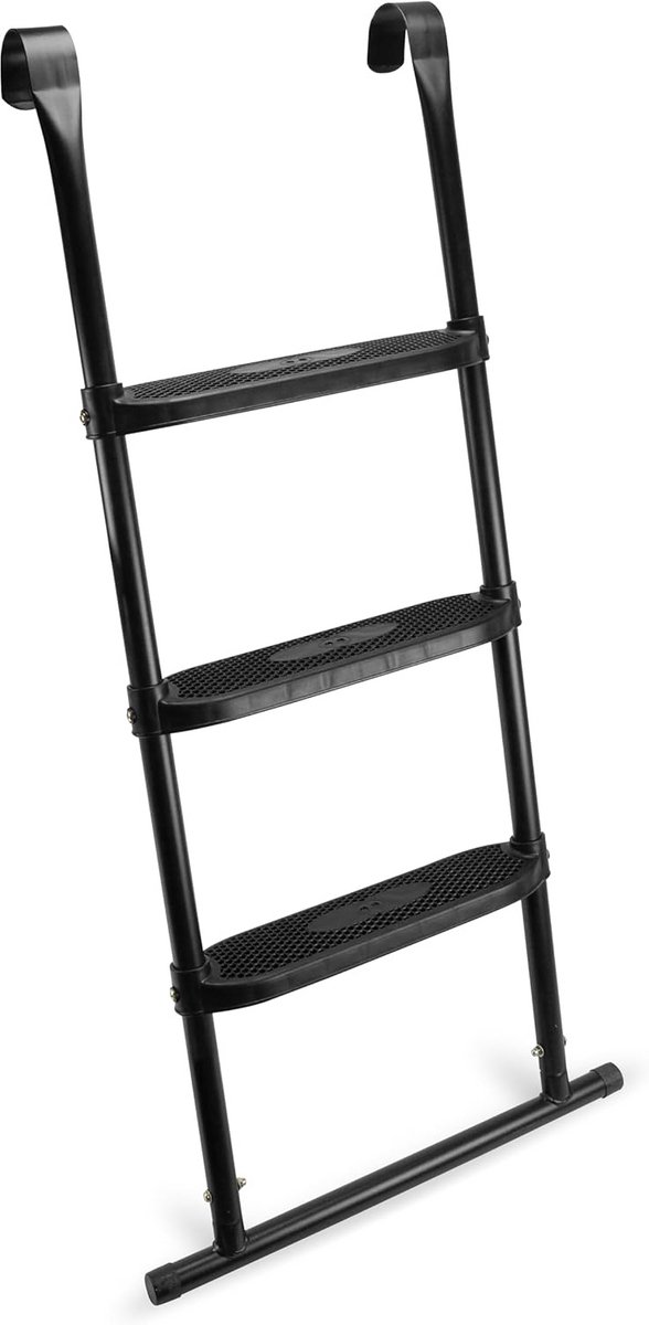 Trampoline Ladder - Veiligheidsladder - Makkelijk Instappen - Antislip Treden - 52 x 110 cm - Zwart