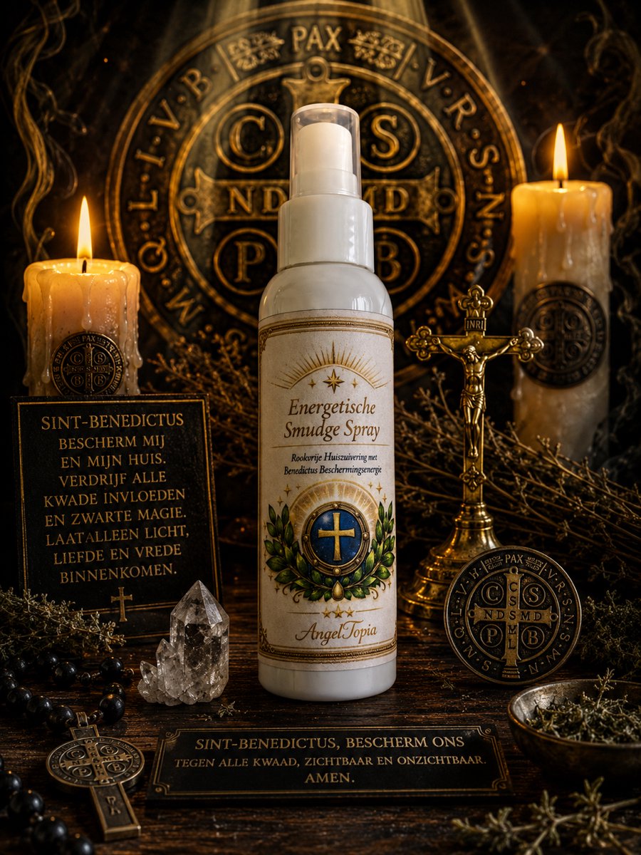 Smudge Spray – Rookvrije Huiszuivering met Benedictus Beschermingsenergie - 100ml
