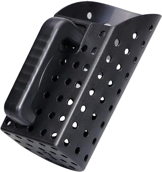 Metaaldetector Schep Set - Zandzeef Graver - Schatten Vinden - Robuuste Plastic Constructie - 26 cm Lengte - Zwart — afbeelding 4