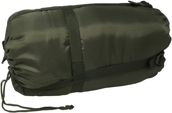 Slaapzak - Mummy model - Kamperen en outdoor - Geïntegreerde capuchon - Één maat - Olijf — afbeelding 2