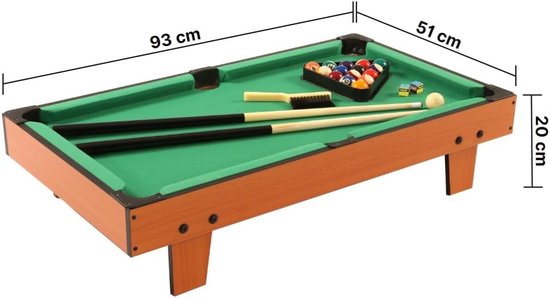 Mini Biljart Tafel - Pooltafel voor thuis - Spelplezier voor iedereen - Compleet met accessoires van mini — afbeelding 2