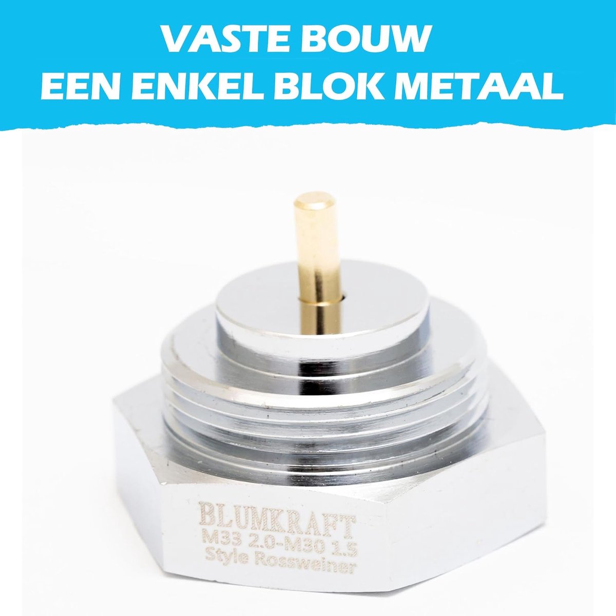 Radiatoradapter Set - Ventielkoppeling - Verwarming Aanpassen - Metalen Constructie - 2 Stuks - Chroom
