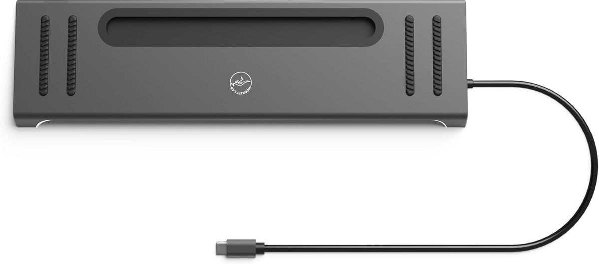 USB-C Dock - Hub Adapter - Werkplek Uitbreiden - 12-in-1 Poorten - 4K HDMI - Grijs