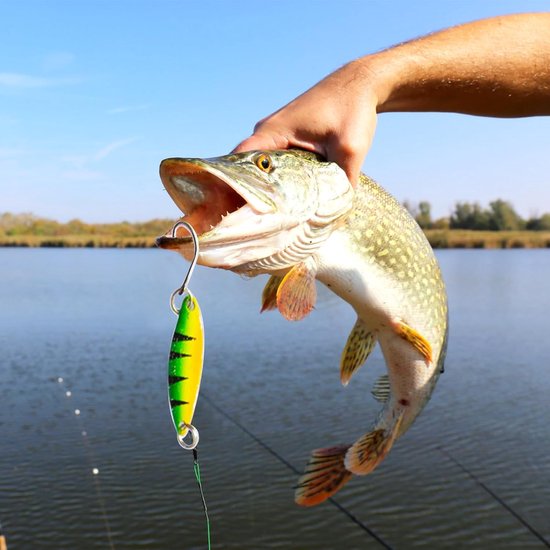 46-Delige Set Kunstaas Lepels voor Forel, Baars en Snoek - Diverse Gewichten — afbeelding 2