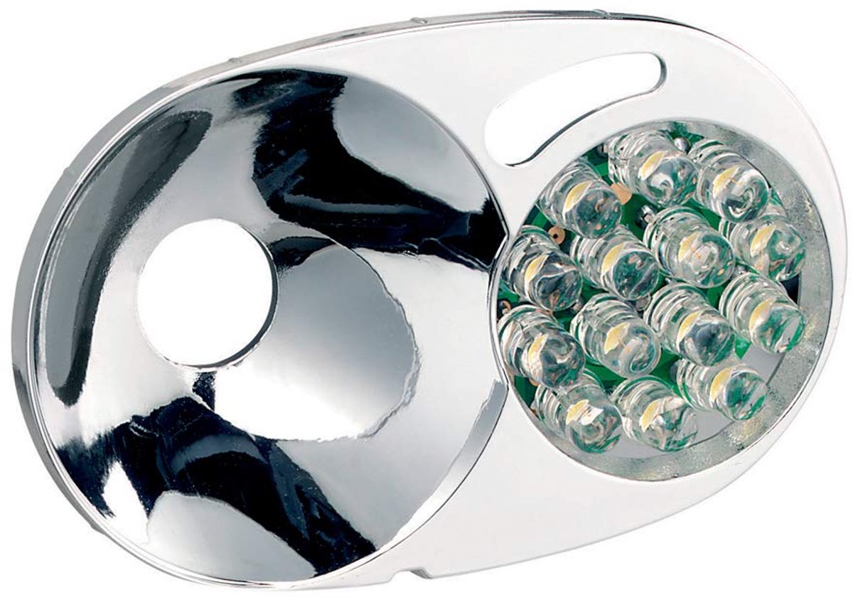 LED Module - Extra Lamp - Outdoor Verlichting - Hybride Reflector - 14 LEDs - Zwart