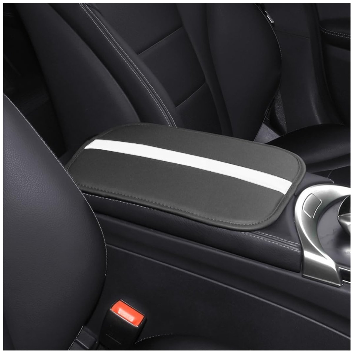 Dailygoods- Middenconsolekussen waterdicht - Armsteunkussen auto - Universeel interieur - Leer - Comfortabel - 30 x 20 x 1,6 cm - Armsteun