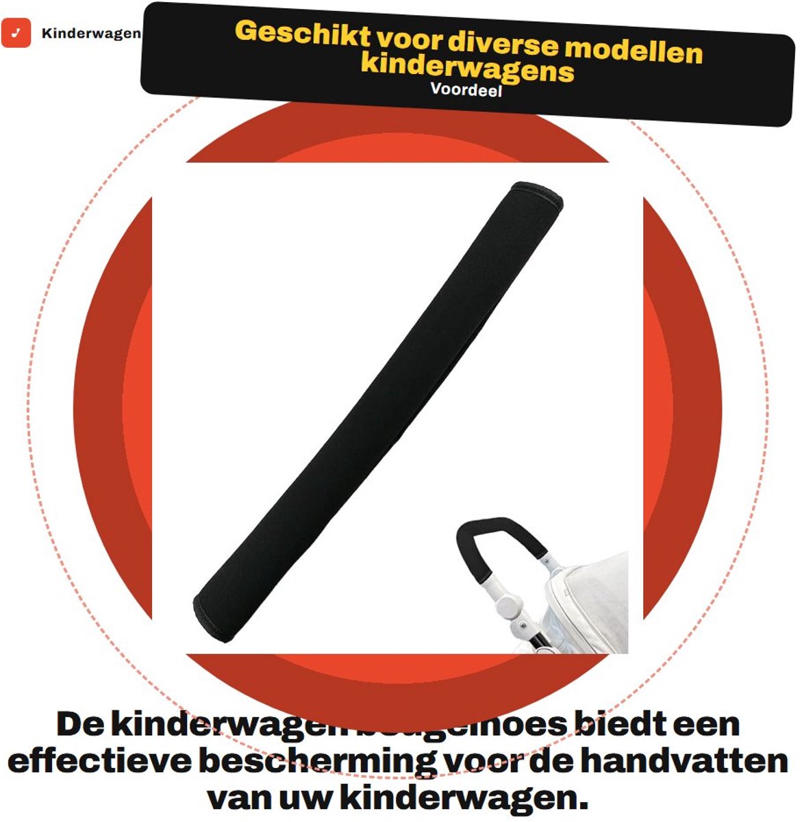 Dailygoods - Kinderwagen Beugelhoes voor Bescherming van Handvatten