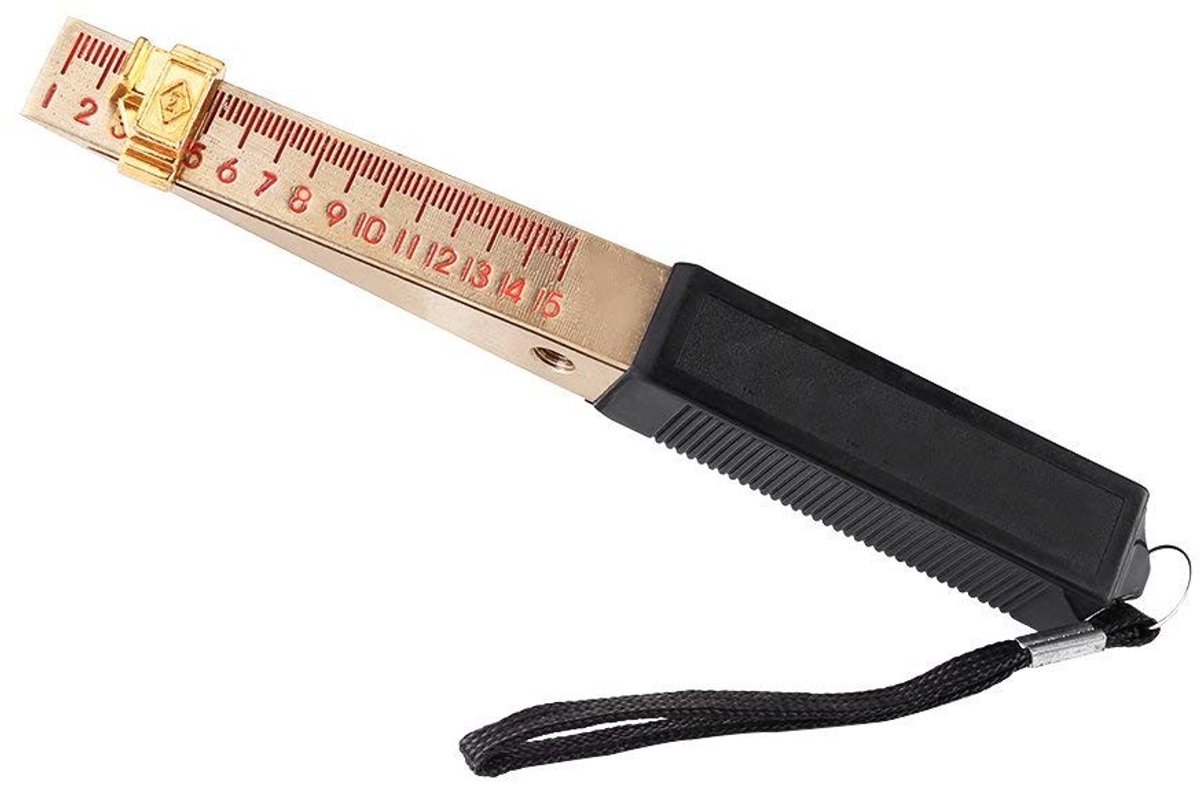 Dailygoods- Voelermaat 1-15 mm - Wigvormig Meetinstrument - Nauwkeurigheid 0,2 mm - Lichtgewicht - Handzaam - Voor Vlakheidsafwijkingen - Gapmeter